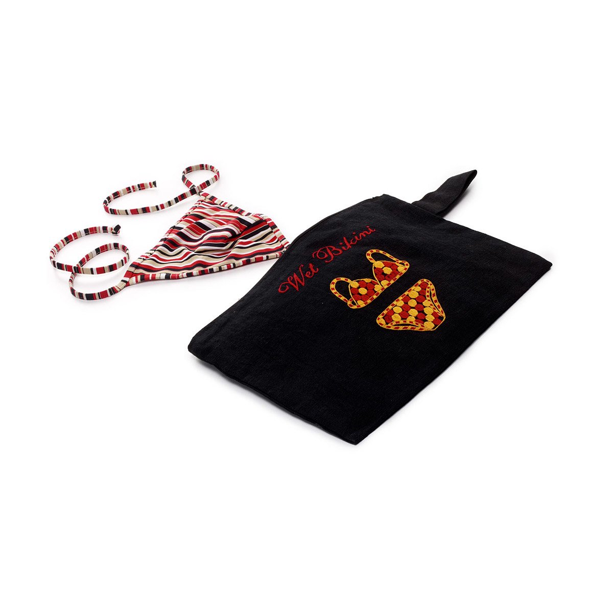 Bathing Suit Bag Trendy Wet Bikini Pouch with Waterproof Lining Isolates Soggy Swimsuits After