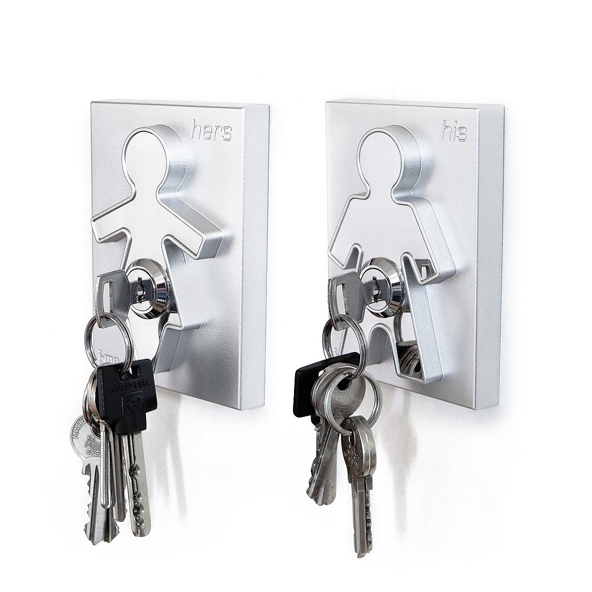 His and Hers Key Holders | Man and Woman Key Hooks