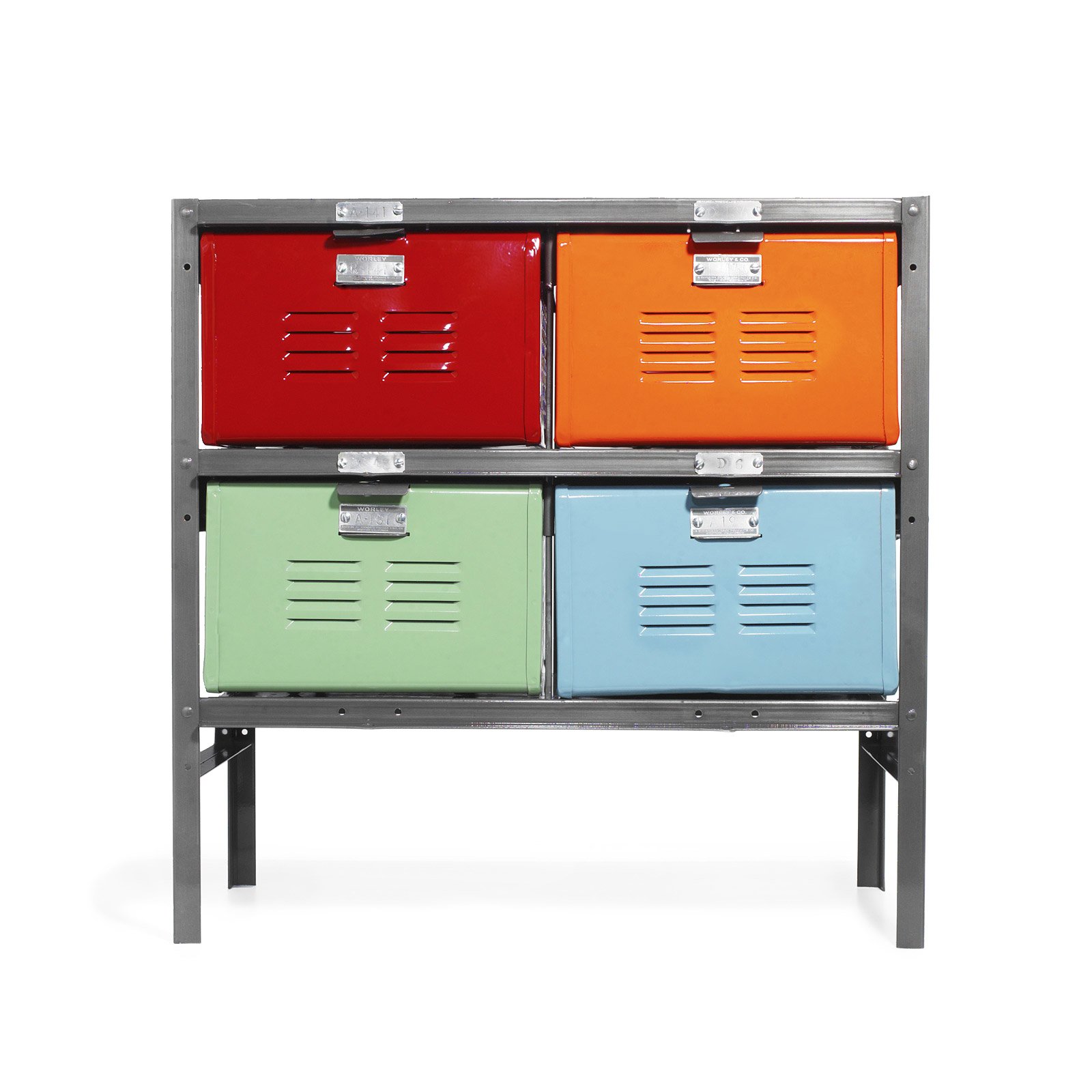 Basket Locker High School Nostalgia Meets Colorful, Practical Home