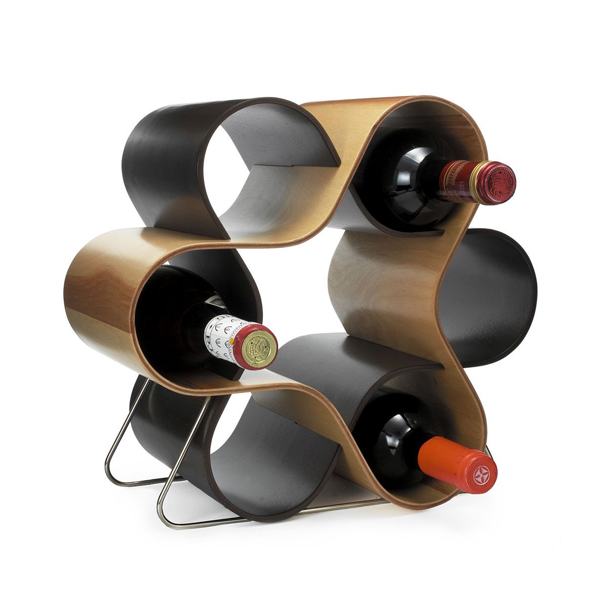 Wood Wine Knot Wine Knot Modern, Decorative Way to Store Bottles in