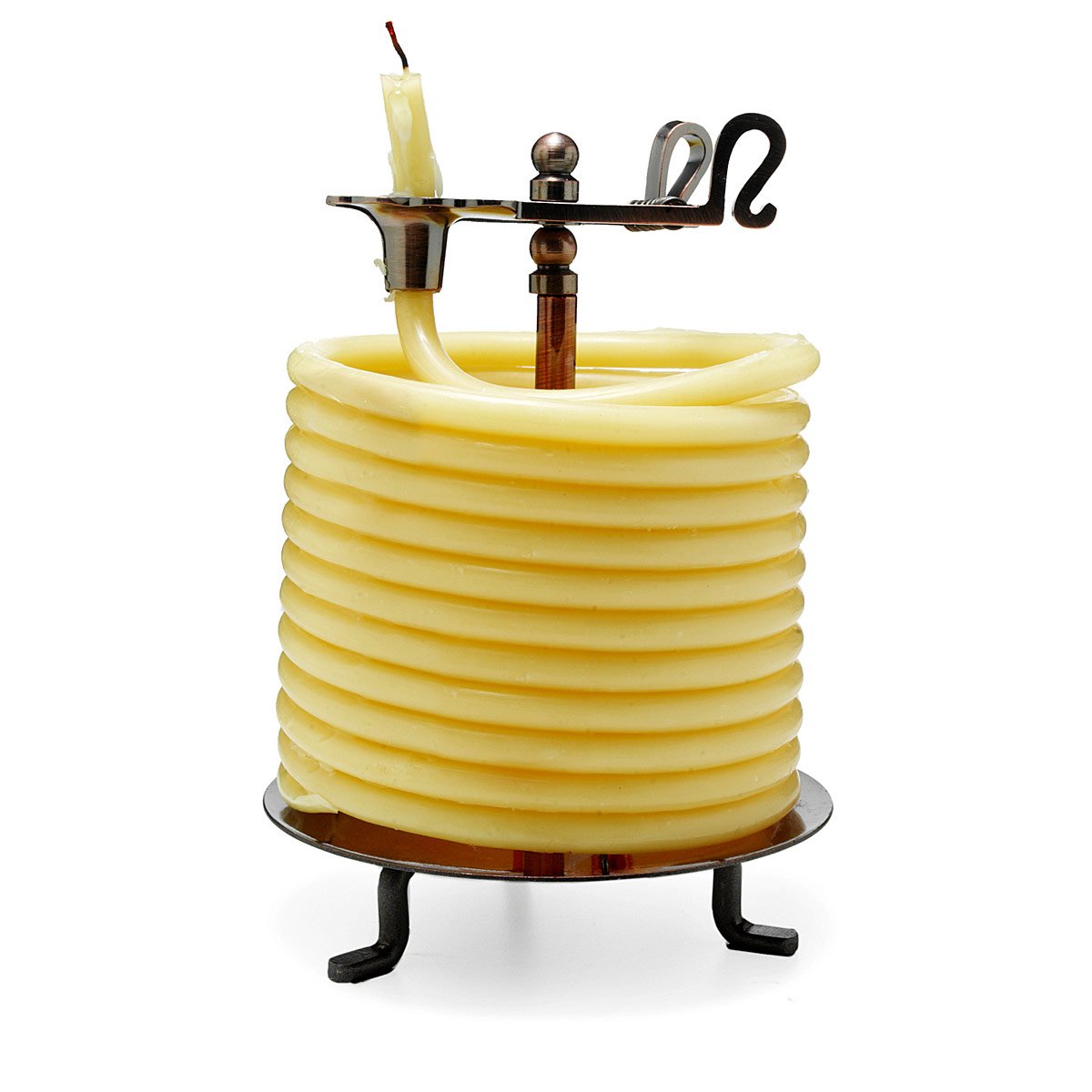 60 Hour Candle Eclipse Candle by the Hour, Coiled Beeswax Candle