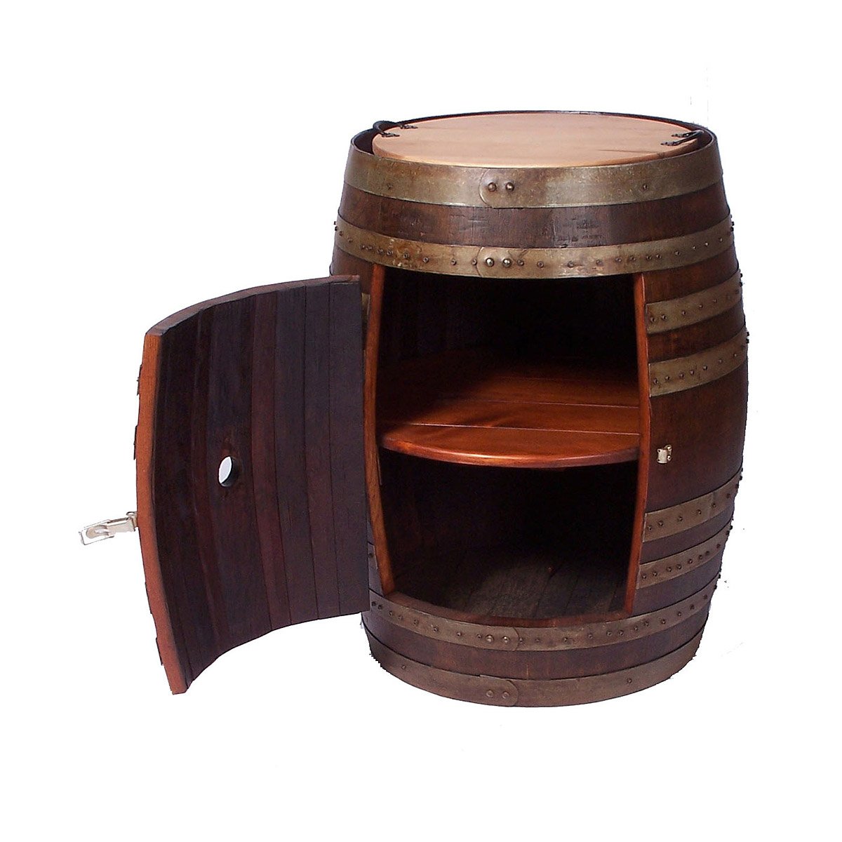 Recycled Wine Barrel Side Recycled Wine Barrel Side is Handmade from Reclaimed