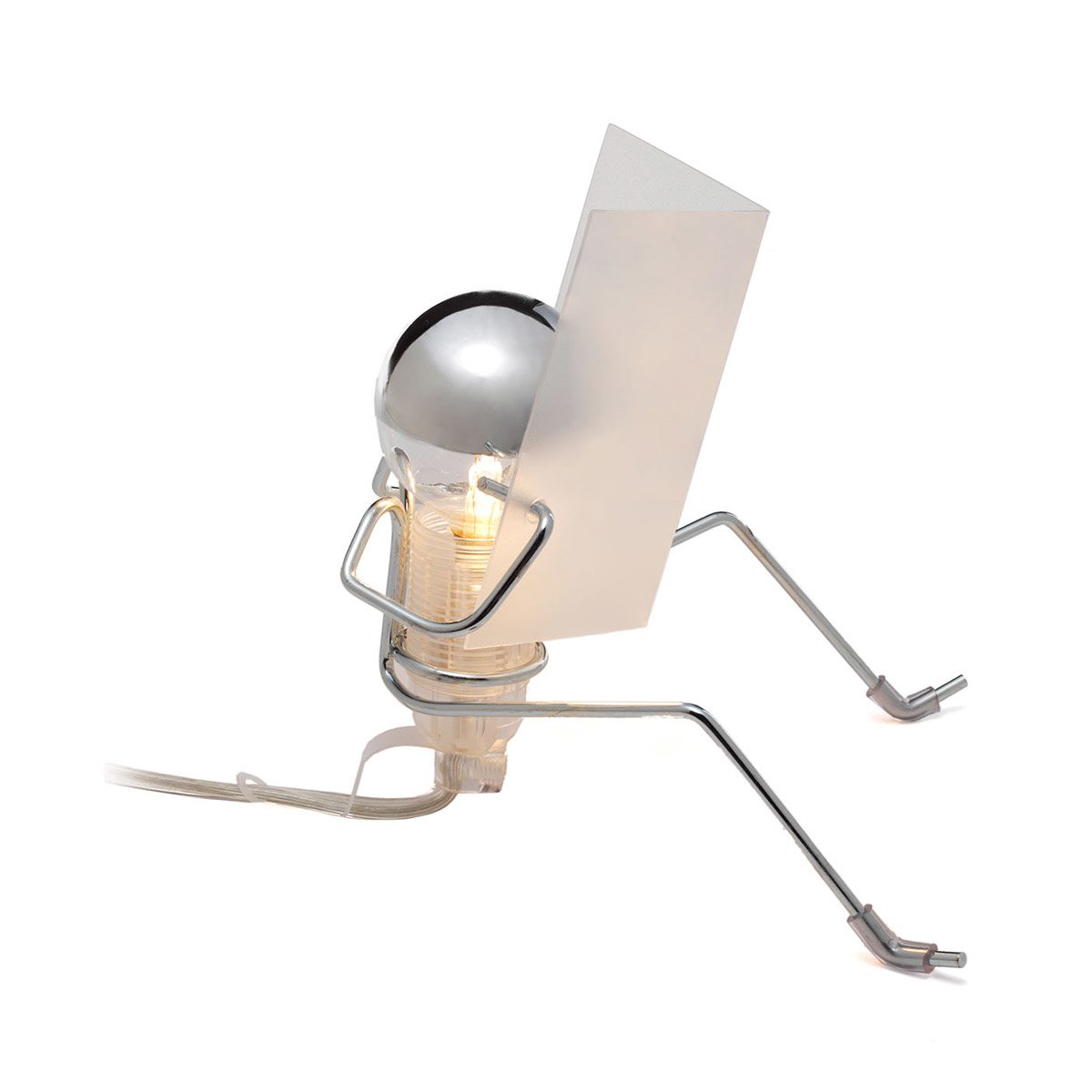Reading Man Light Quirky, Unique Steel Bedside, Table Reading Lamp