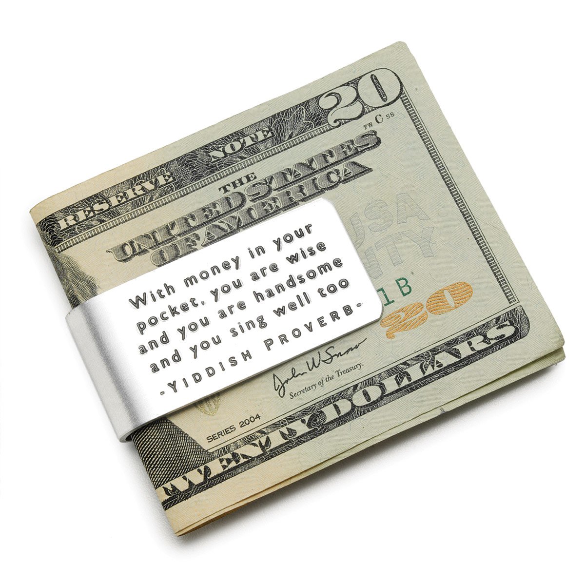 Yiddish Proverb Money Clip Funny Quote Money Clip