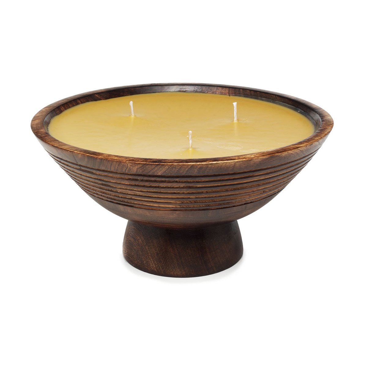 Lavender, Cucumber, & Sage Candle Bowl Beautiful, Rustic Wood Bowl