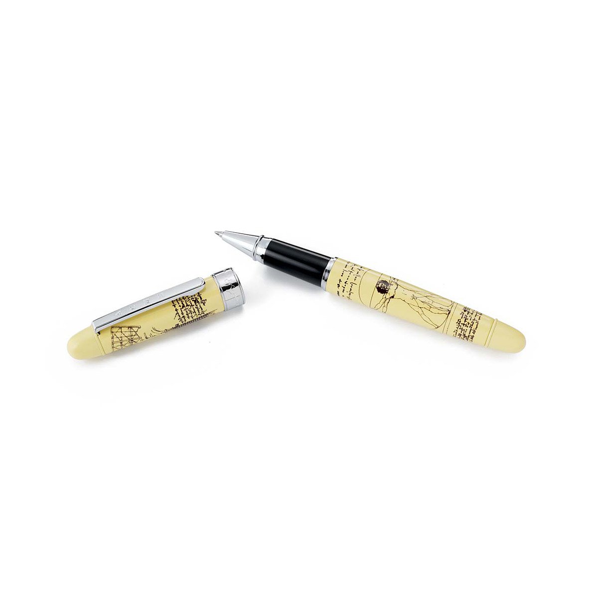 Science Pen Leonardo da Vinci's Virtuvian Man Roller Ballpoint