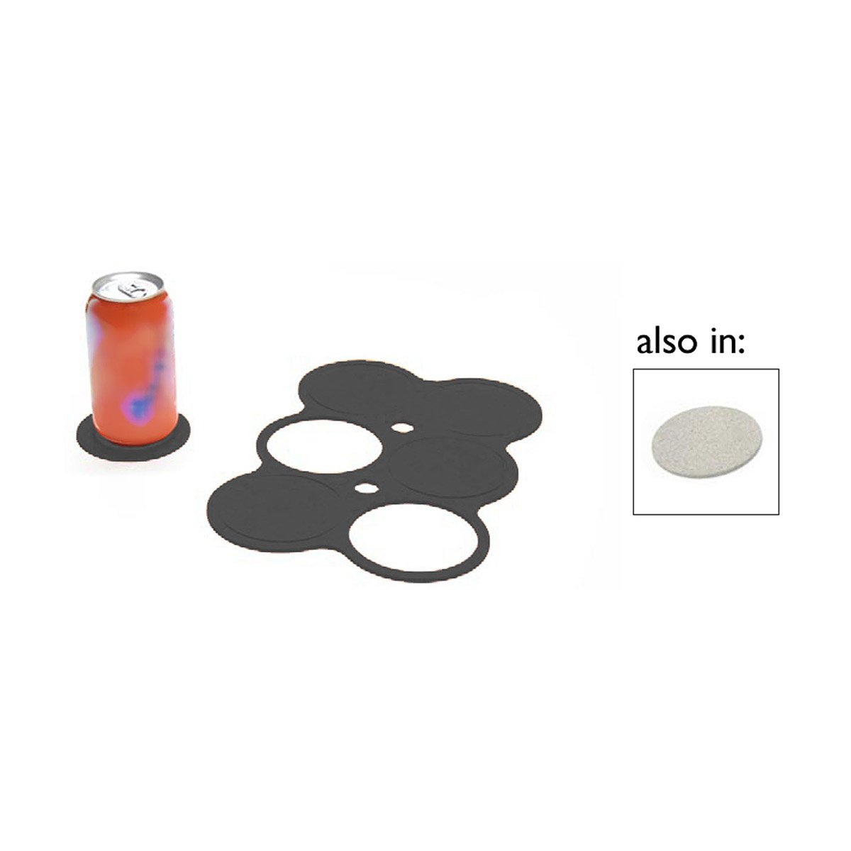 6Pack Rubber Coasters Josh Jakus Recycled Tire Rubber Coasters In