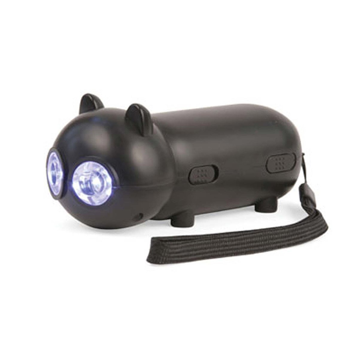 Black Cat Rechargeable Flashlight Dynamo Cat Flashlight, Black Cat