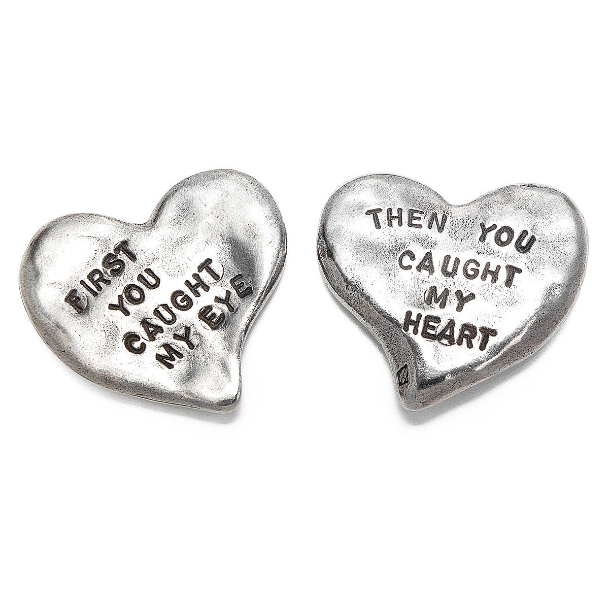 Eye Heart You Paperweight I Love You, Heart Paperweight, Pewter Desk Accessory, Romantic Gift