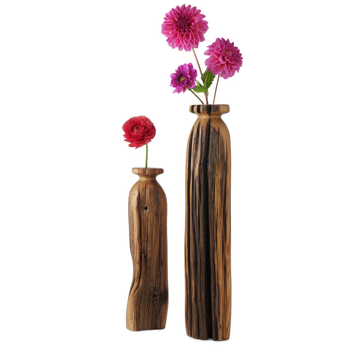 Chestnut Wood Vases Chestnut Tree Wood, Recycled Vases, Organic