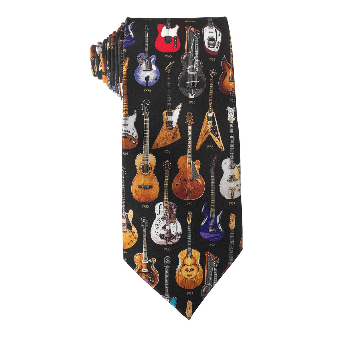 Guitar Tie necktie, tie with guitars, musical tie, ties for men