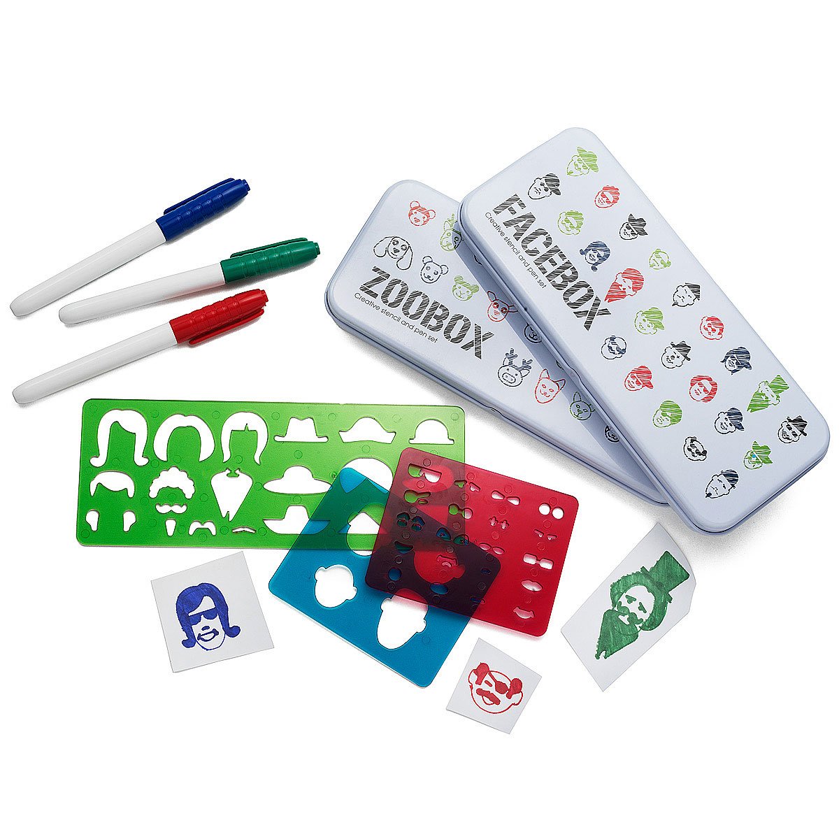 Stencil and Pen Kits Kids Stencil Kits of Animals & People