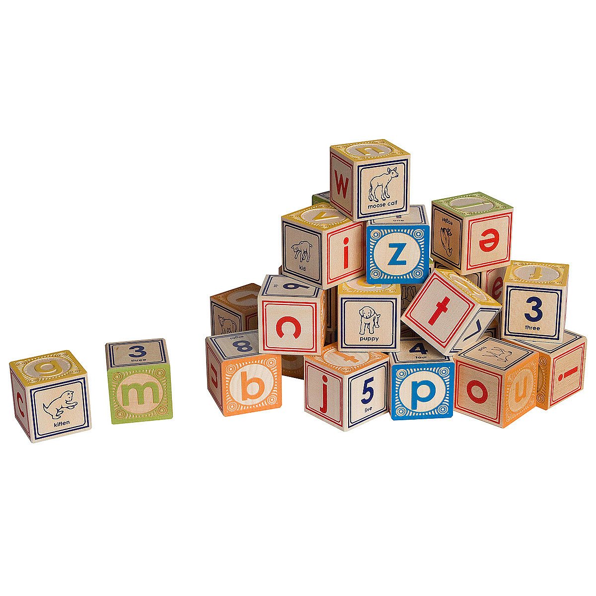 Alphabet Wooden Blocks For Kids 30 Wood Alphabet Blocks Stacking Abc Letter Colors Wooden Blocks For
