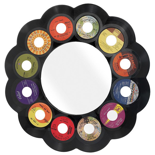 Reclaimed 45 rpm Record Mirror Music, Mirror, Records, 45, Music