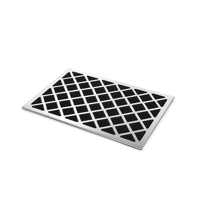 Diamond Steel Floor Mat Diamonds, Stainless, Steel, Rubber, Floor