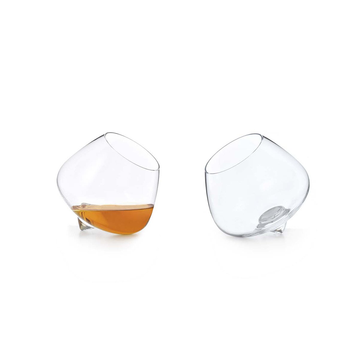 Cognac Glasses Set of 2 Wobble Cognac Glasses, Rocking