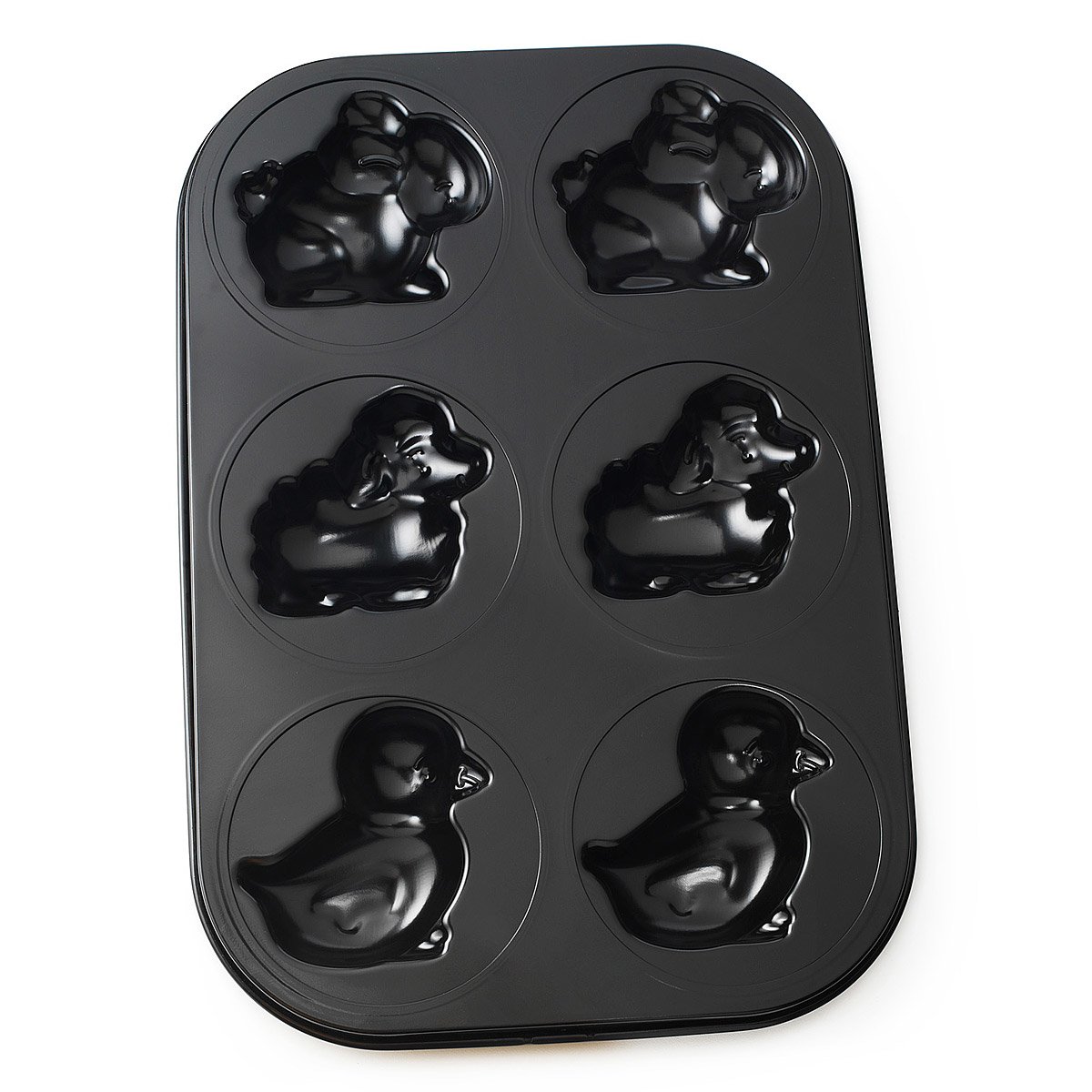 Animal Baking Pans Cupcake Pan, Baking Mold, Bunny, Chicken, Lamb