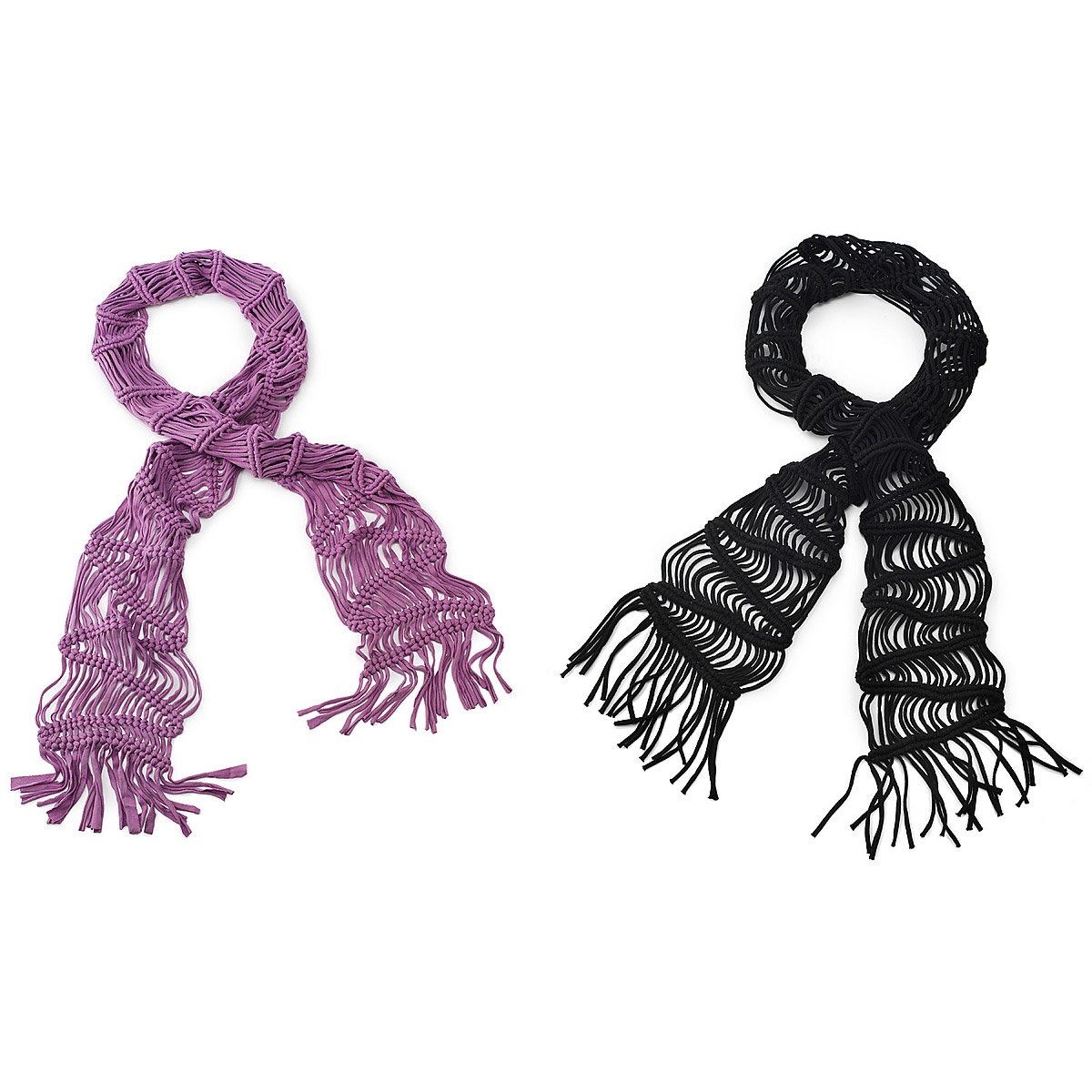 Knotted Jersey Scarf Recycled Cotton T Shirt Scarf