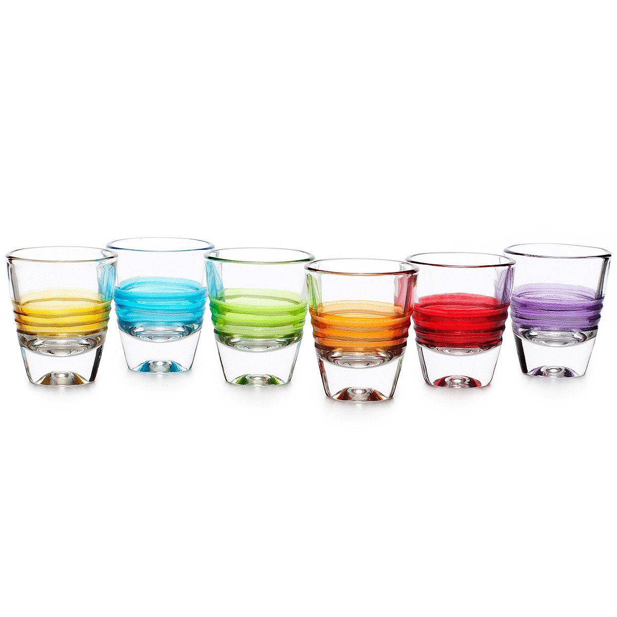 Day Shot Glasses Set of 6 Glassware, Barware, Cocktail