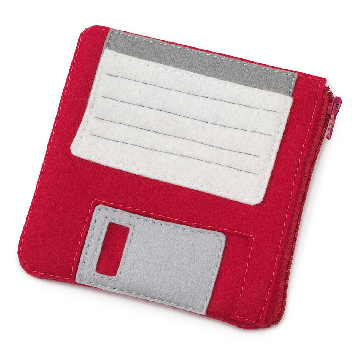 Pink Floppy Disk Pouch Carrying Case, Wallet, Cosmetic Case, Toiletry