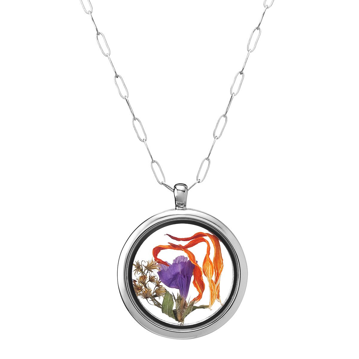 Glass Memory Locket Keepsake Sterling Silver Glass UncommonGoods