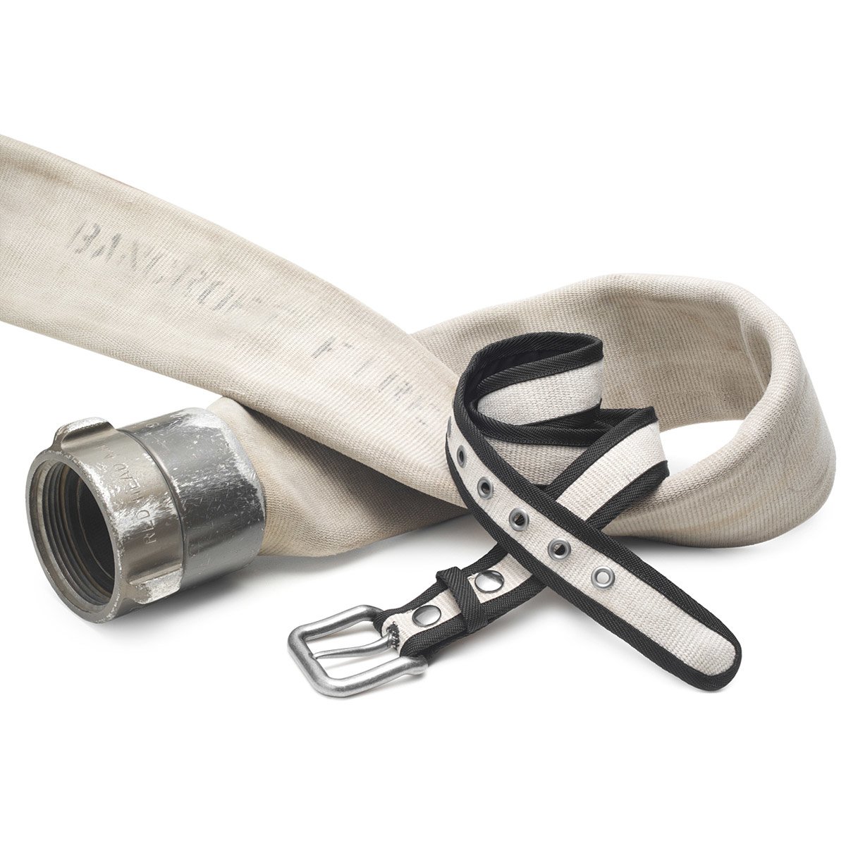 Fire Hose Belt Recycled Accessories, Lori Burley, EcoChic, Eco