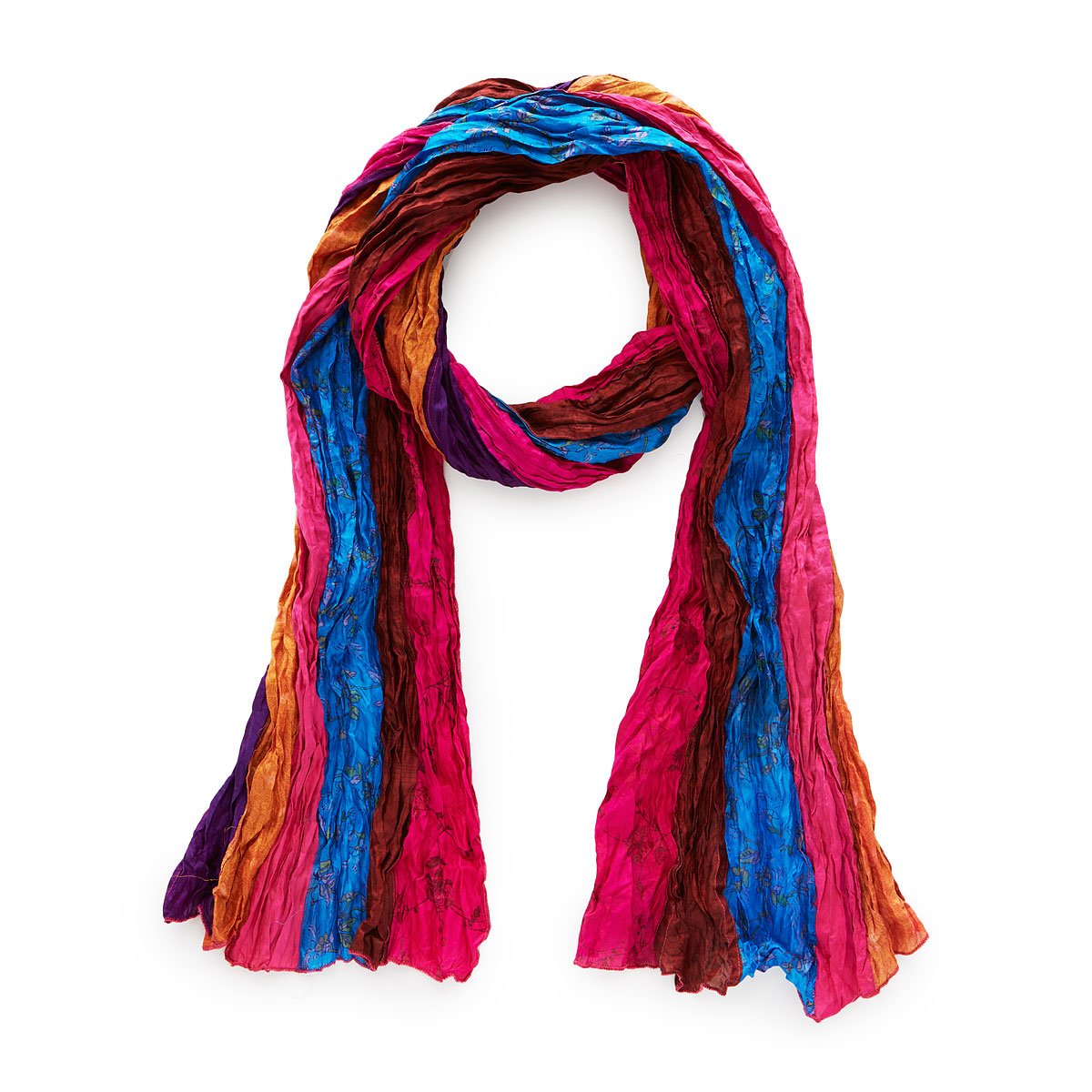 Jewel Toned Sari Scarf Indian Sari Scarves