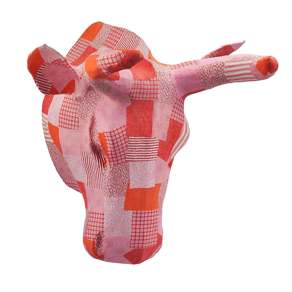 Recycled Paper Bull Head Animal Decoration, Decor, Mask, Cow, Papier