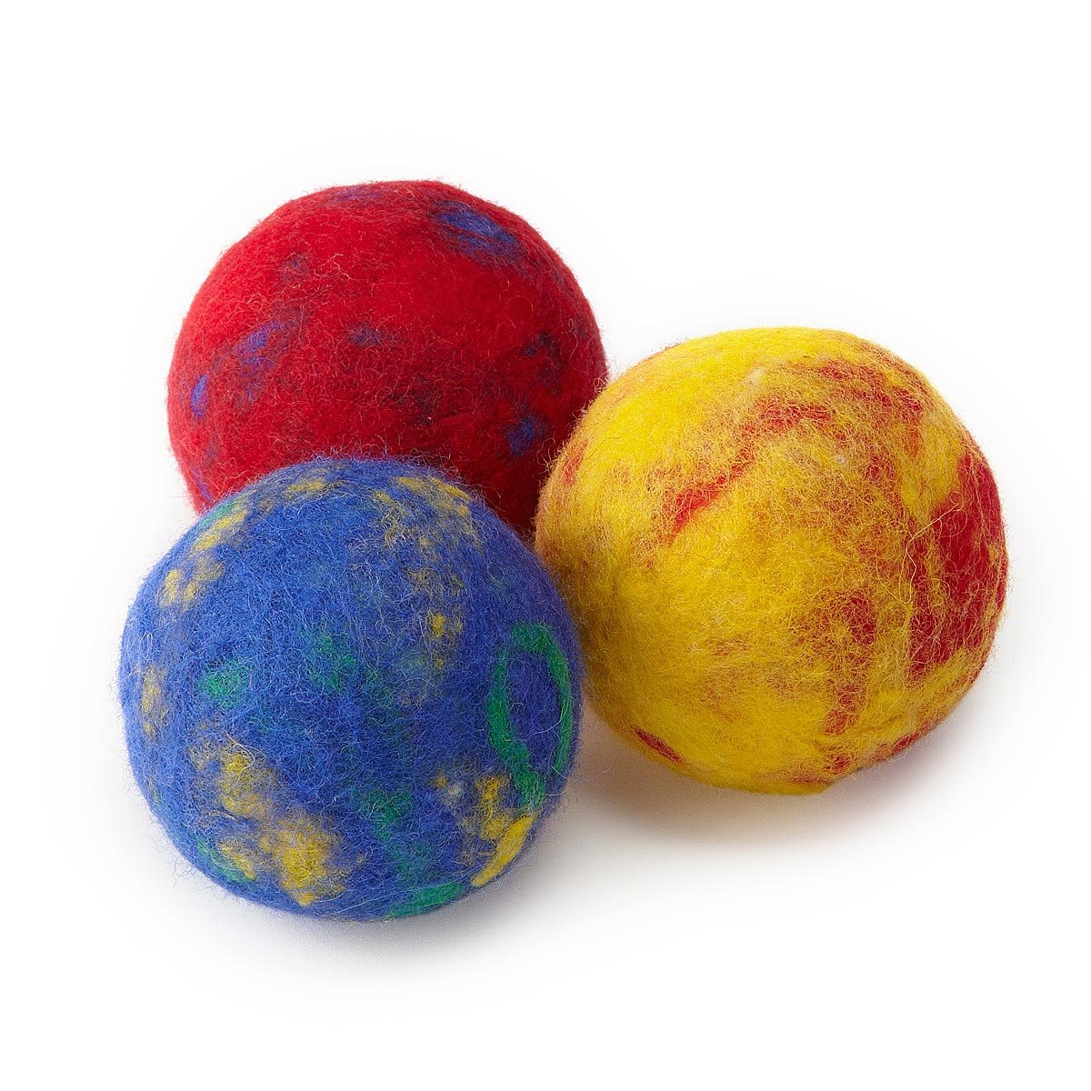 Felted Color Ball Kit DIY, Craft, Tennis Balls, Wool Felt