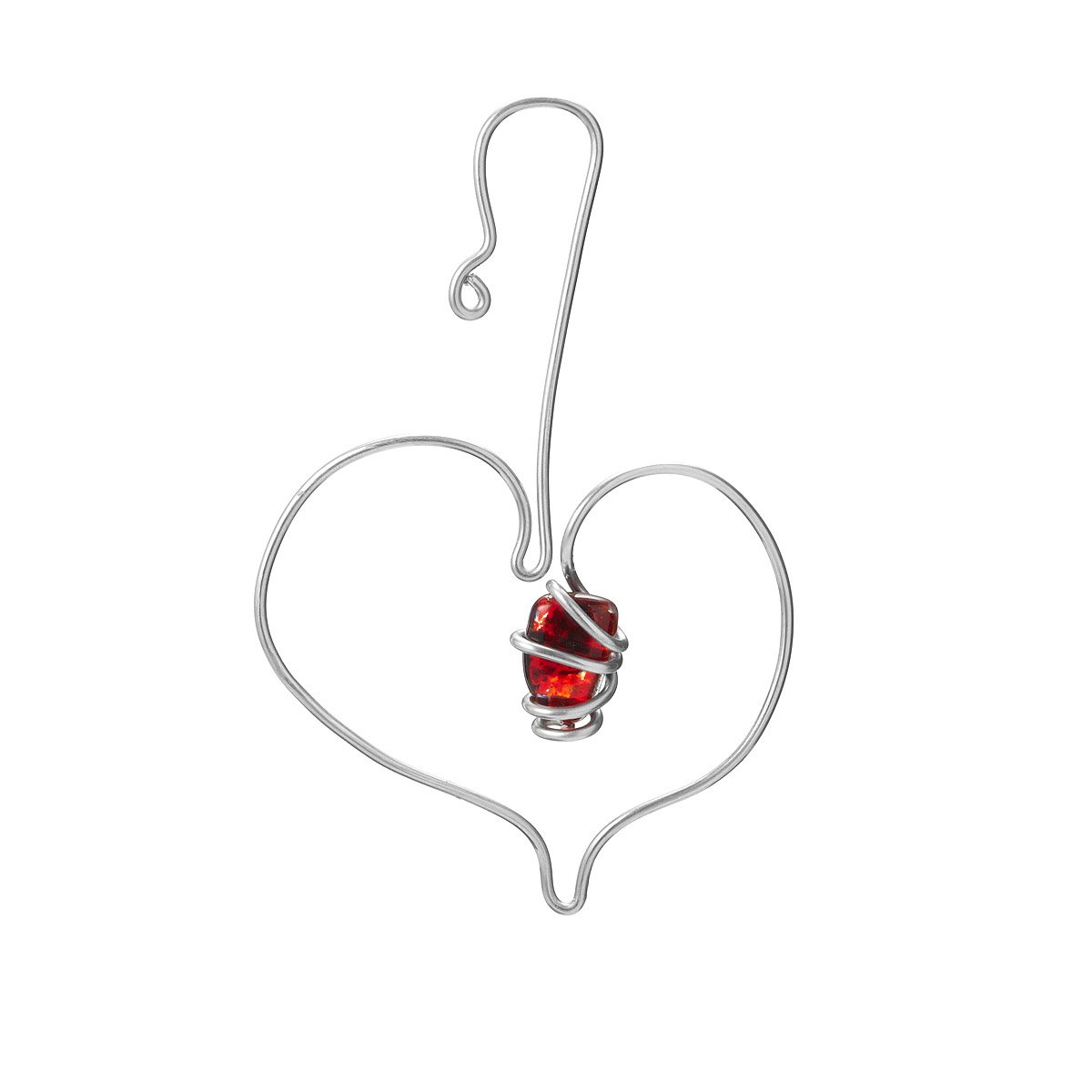 Twisted Aluminum Heart Ornament This stunning heart ornament provides