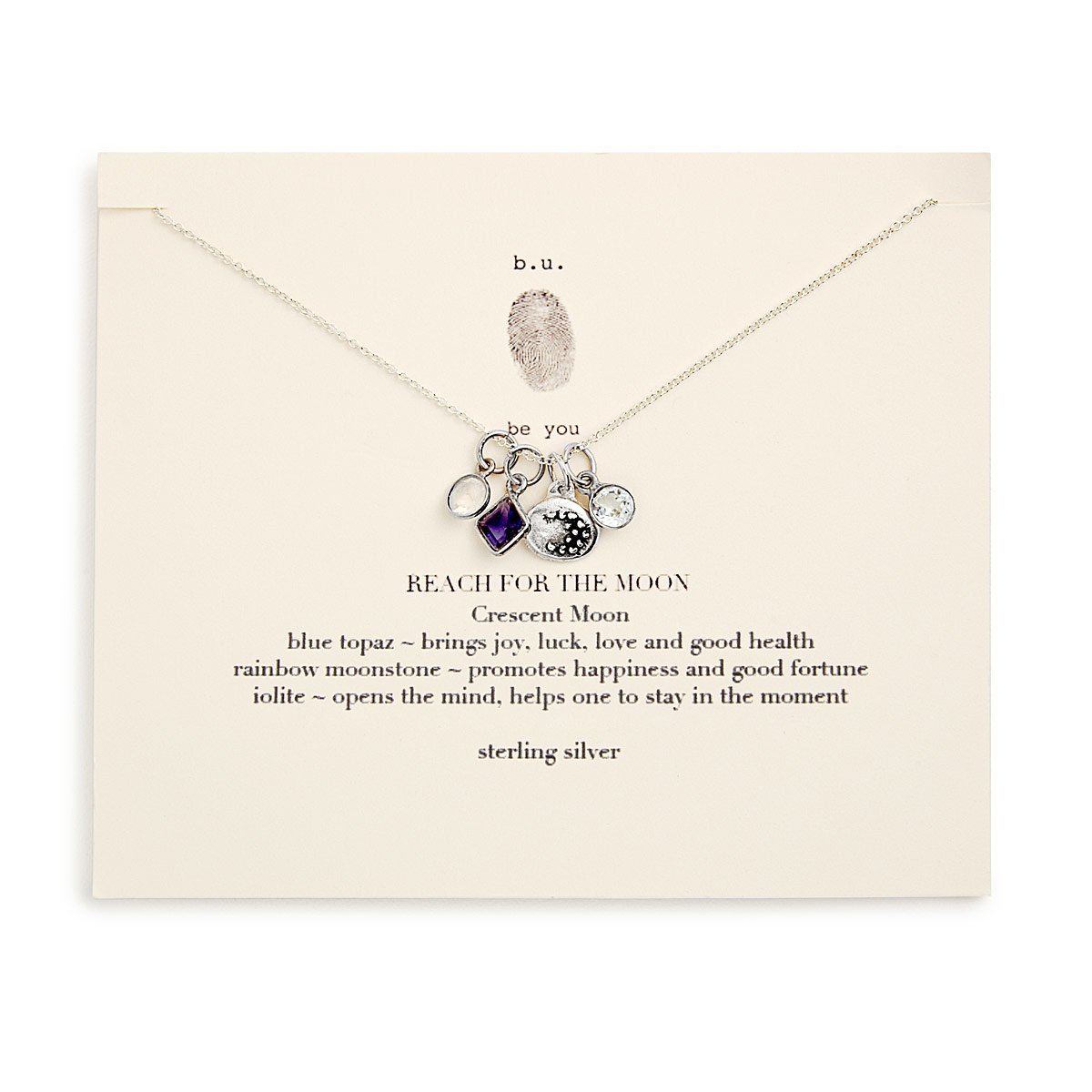 Reach for the Moon Charm Necklace Reach for the Moon Necklace, B.U