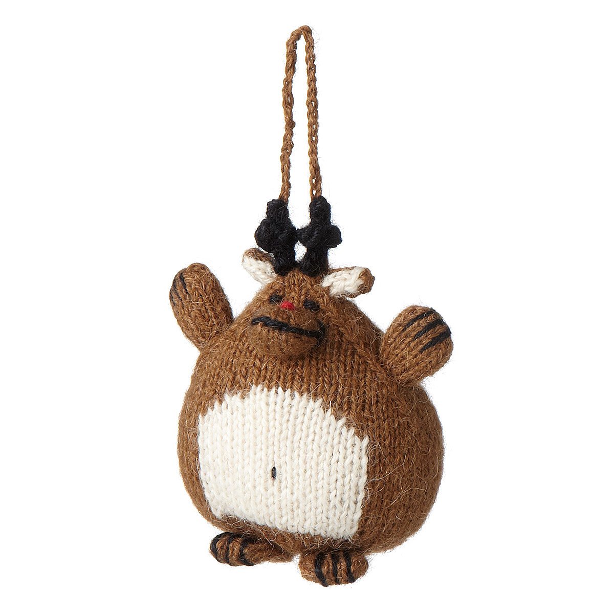 Reindeer Knit Ornament More than just an adorably chubby ornament