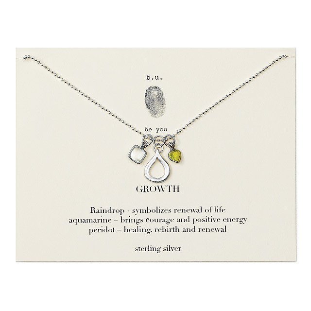 Positive Energy Necklace Silver Positive Message Necklace