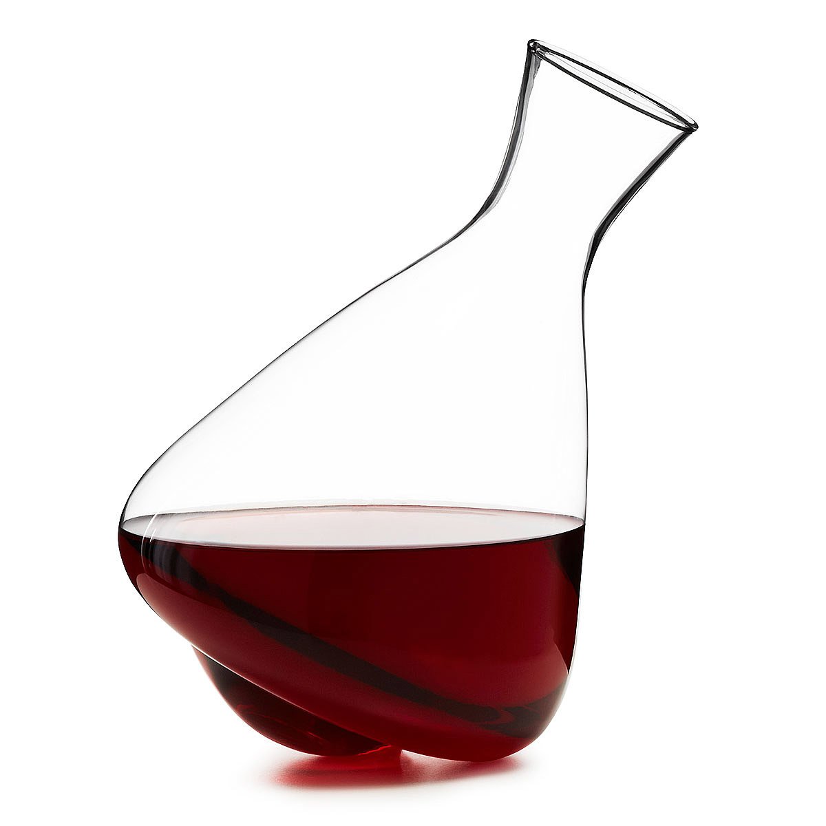 Rocking Carafe handblown glass, wine pitcher, decanter