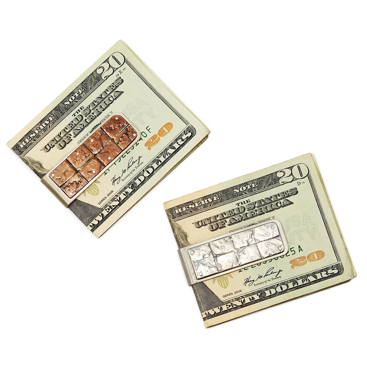 Patchwork Coin Money Clips | Handmade Copper Money Holder | UncommonGoods