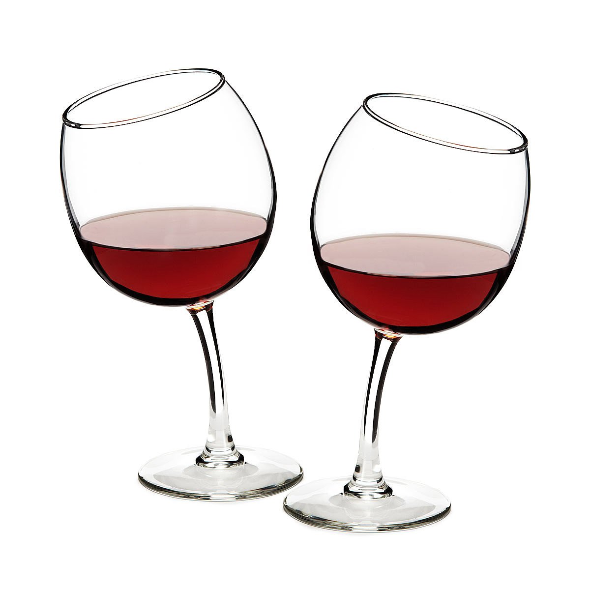 Tipsy Wine Glasses | Funny Glass Goblets | UncommonGoods
