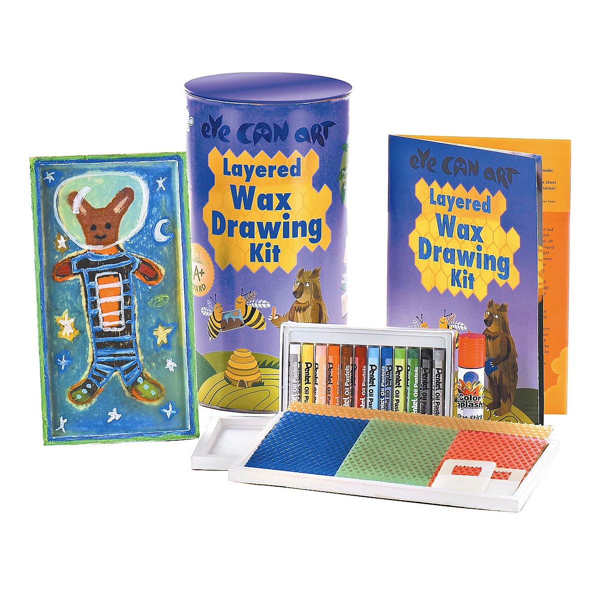 Layered Wax Drawing Kit Kids Art Kits, Encaustic for Kids