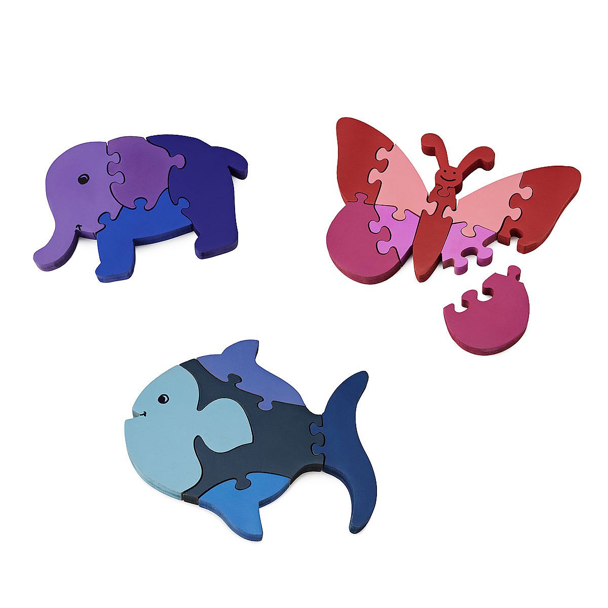 Wooden Animal Puzzles Wood Jigsaw Puzzle For Toddlers