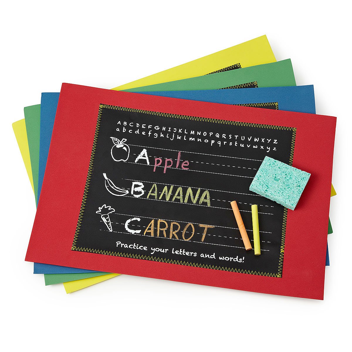 Education Chalkboard Placemat math placemats, alphabet