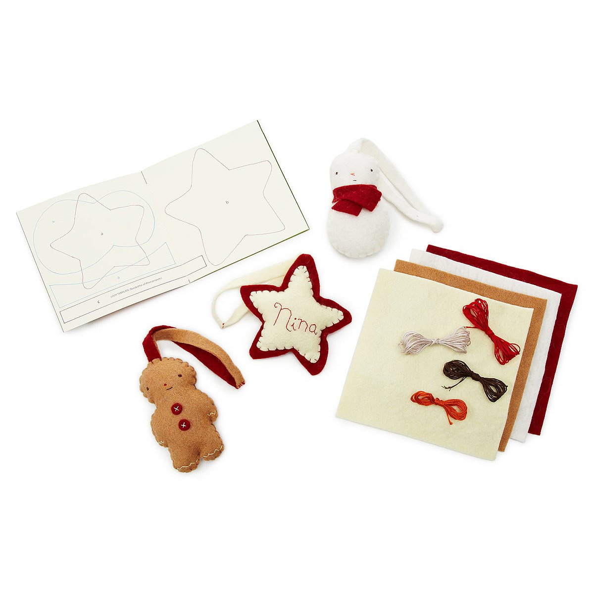 Holiday Ornament Felt Sewing Kit kids crafts, diy ornament