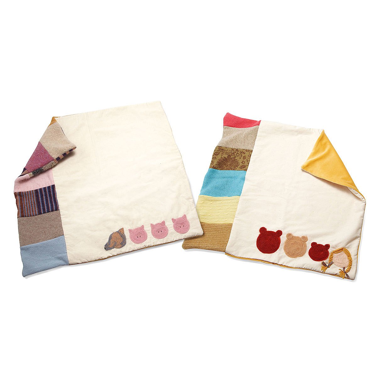 Storybook Mini Blankets recycled sweaters, baby blanket
