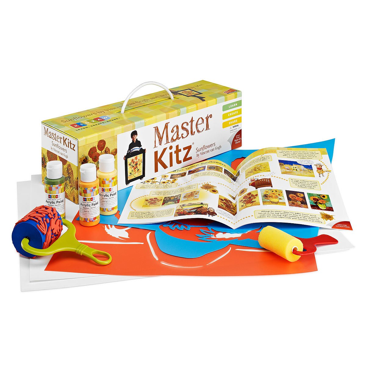 Sunflowers Master Art Kit for Kids Van Gogh Art Project For Kids