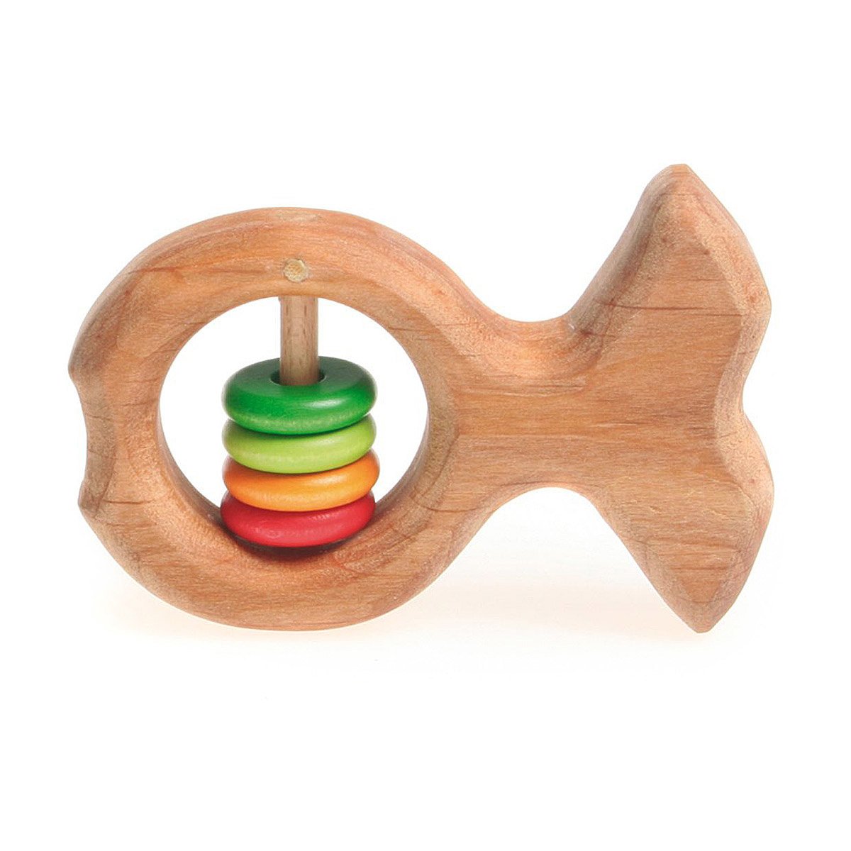 Fish Rattle Rattle, Wood, Wooden, NonVarnish, Natural Rattle, Shake, Shook, Baby, Gifts for