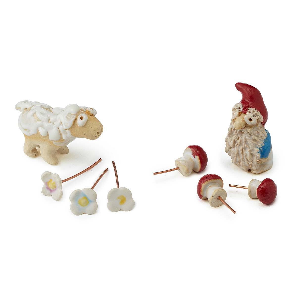 Terrarium Figurines Ceramic, Creative, Michael McDowell, Sculpture