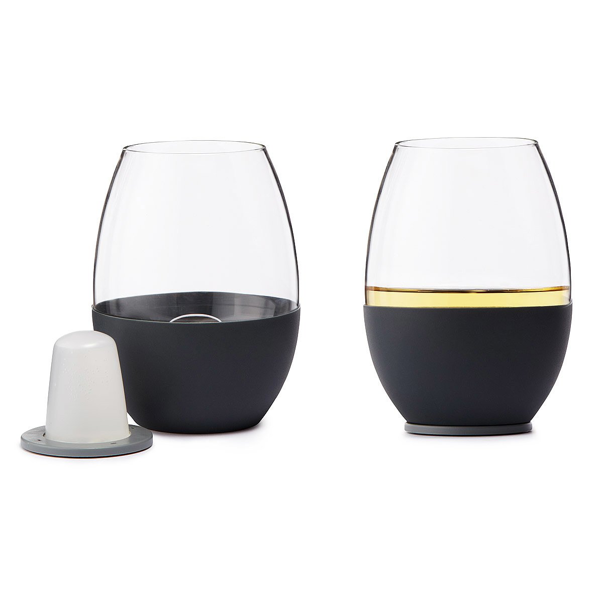 Self Chilling Wine Glasses Set of 2 stemless wine glasses