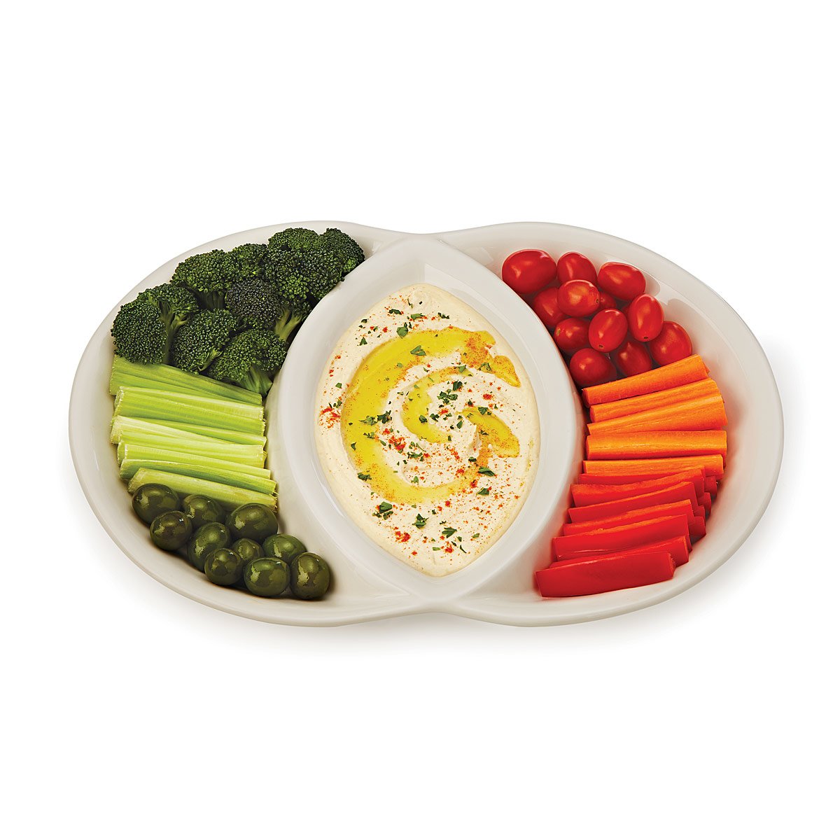 Venn Diagram Serving Platter divided serving dish