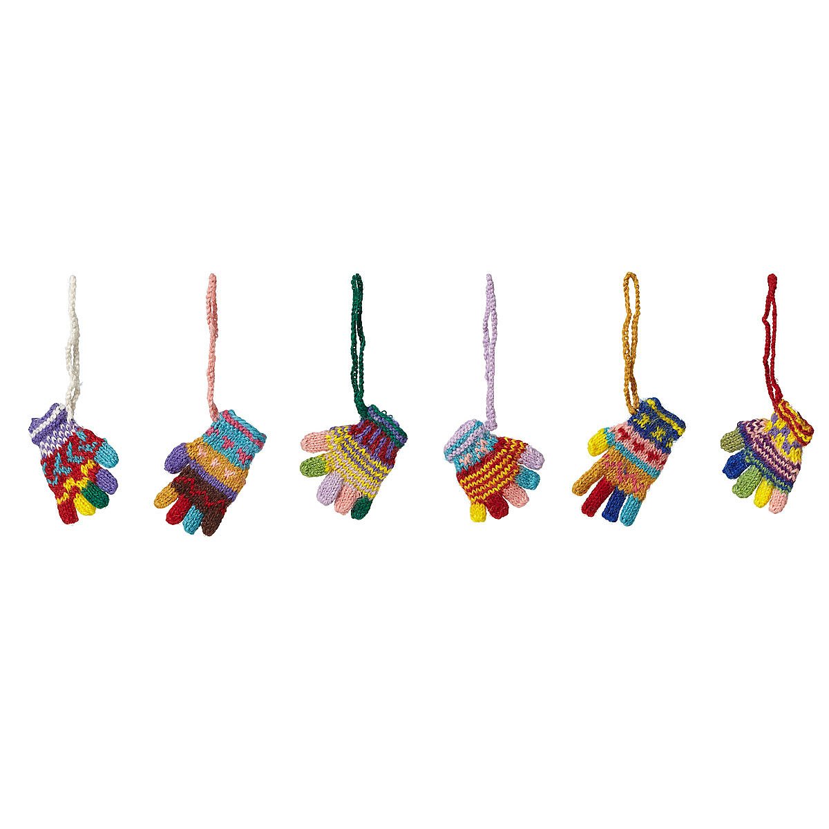 Peruvian Knit Gloves Ornaments handmade ornament, crochet, knit