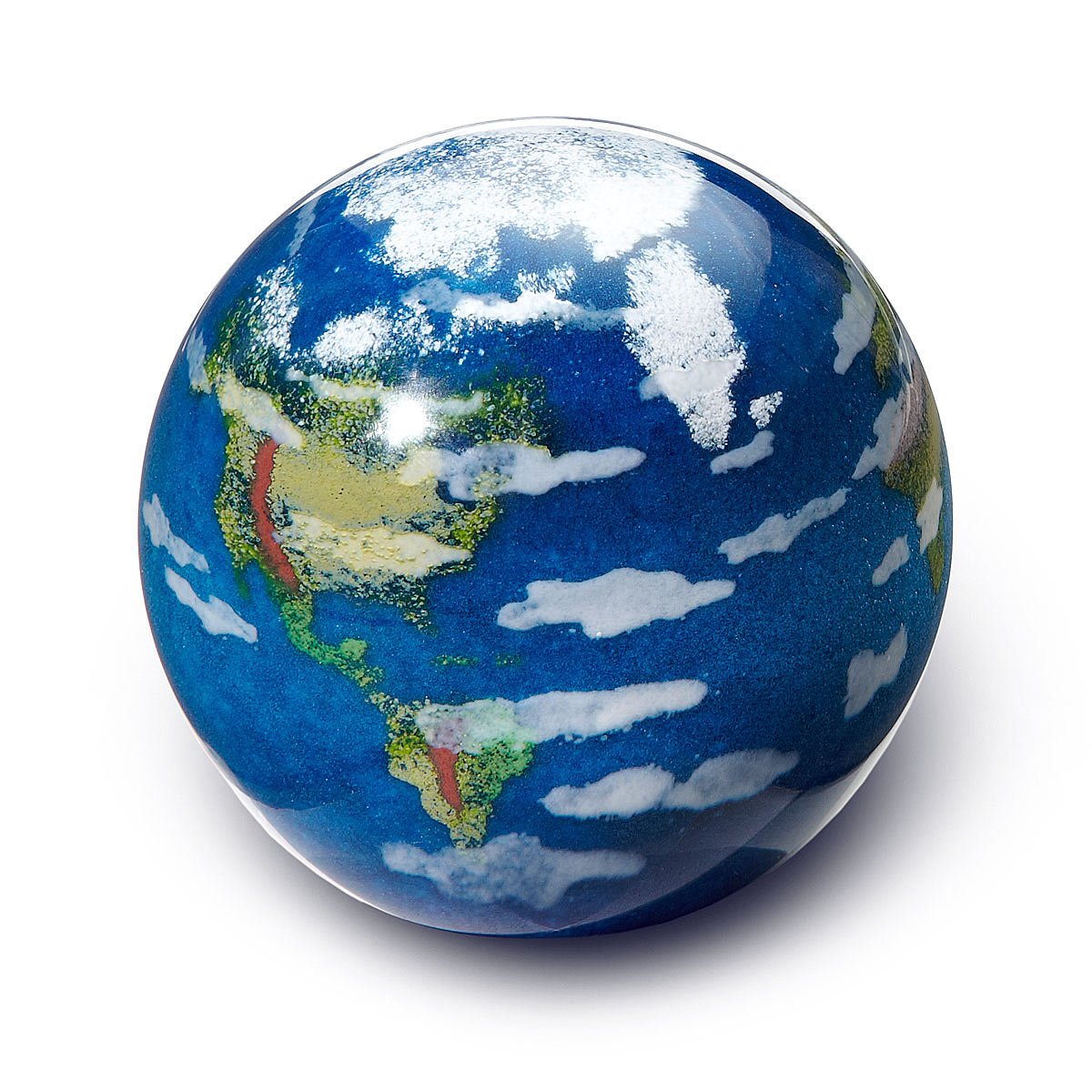 Earth Glass Paperweight Glass paperweight, earth decor