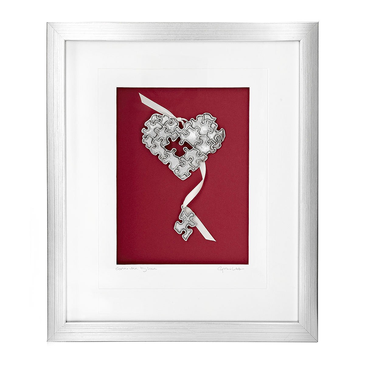 Puzzle Heart Art Metal wall art, heart design, puzzle