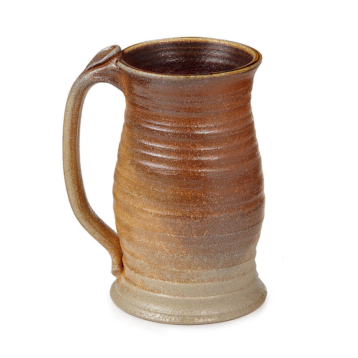 14th Century Beer Stein Hand Thrown French Pottery